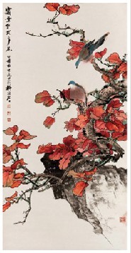 田世光 霜叶红于二月花 立轴